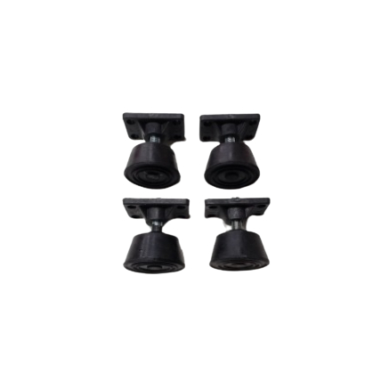 Kit 4 Pés Niveladores Emborrachados p/ Mesa de Bilhar/Sinuca/Snooker/Pebolim