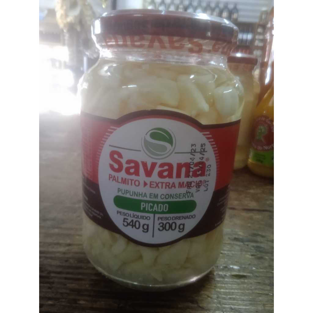 PALMITO SAVANA EXTRA MACIO PUPUNHA PICADO 300G