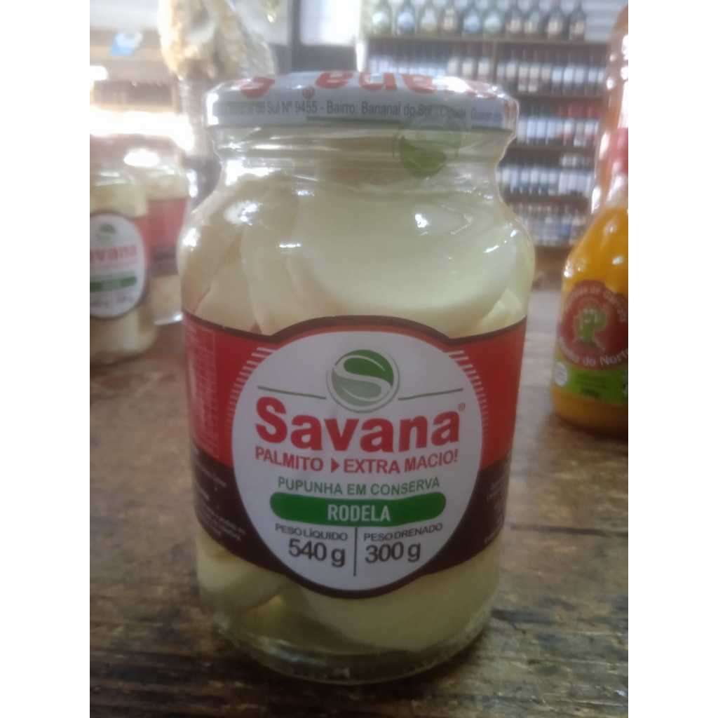 PALMITO SAVANA EXTRA MACIO PUPUNHA RODELA 300G