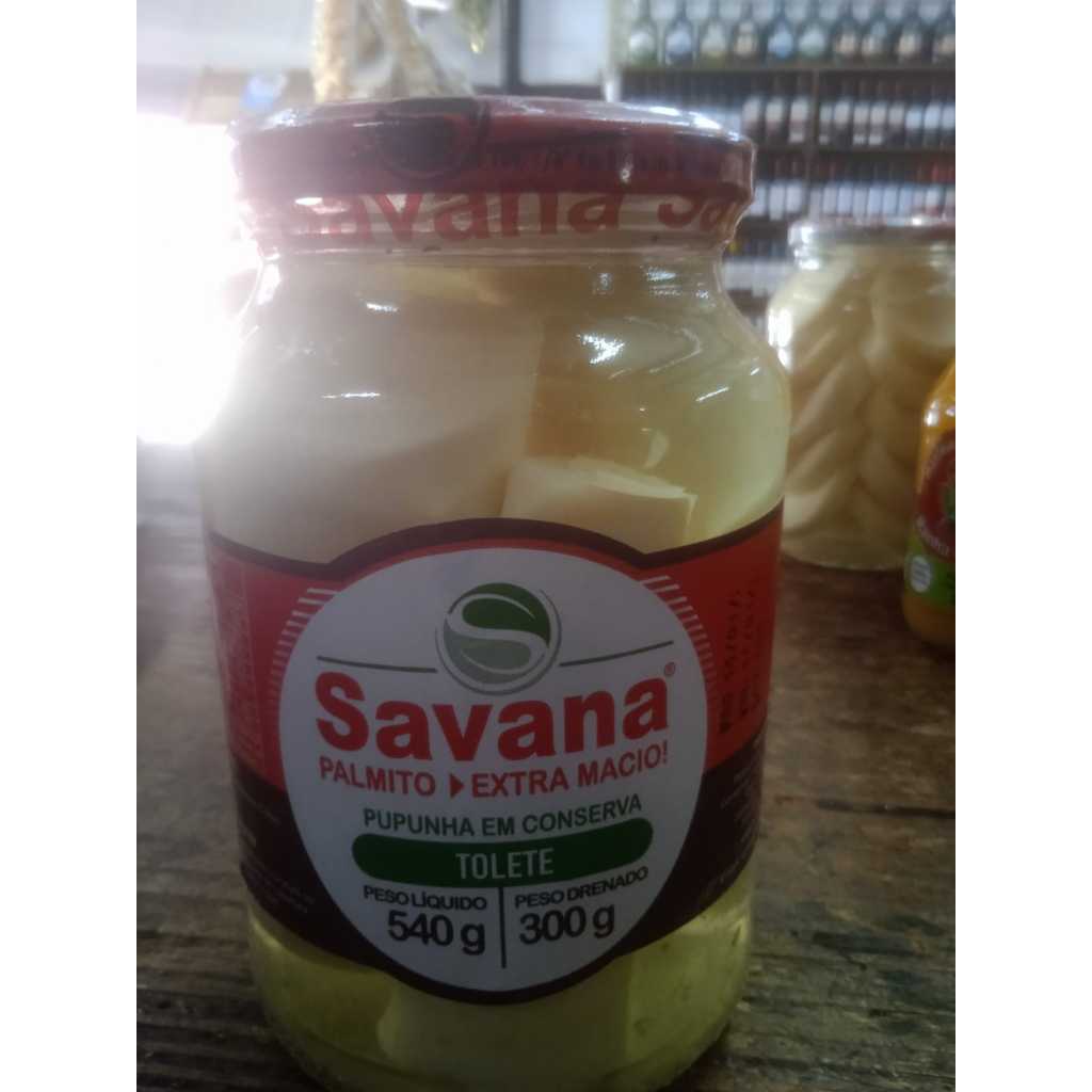 PALMITO SAVANA EXTRA MACIO PUPUNHA TOLETE 300G