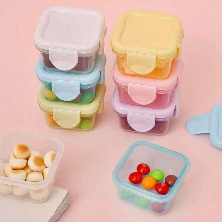 Kit 4 Mini Pote Para Lanche 4 cm Cores Aleatórias