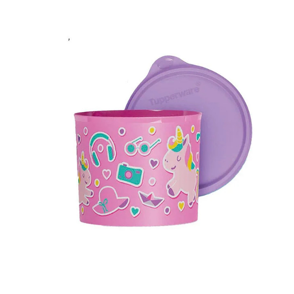 Tupperware Pote Redondinha Stickers 500ml Rosa