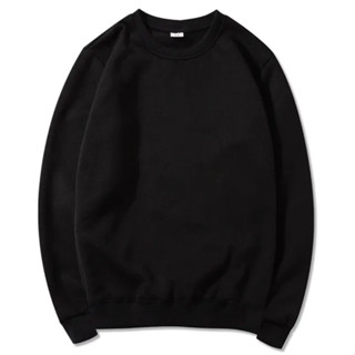 Blusa Moletom Gola Redonda De Frio Casaco Masculino e Feminino Flanelado Liso Sem Estampa