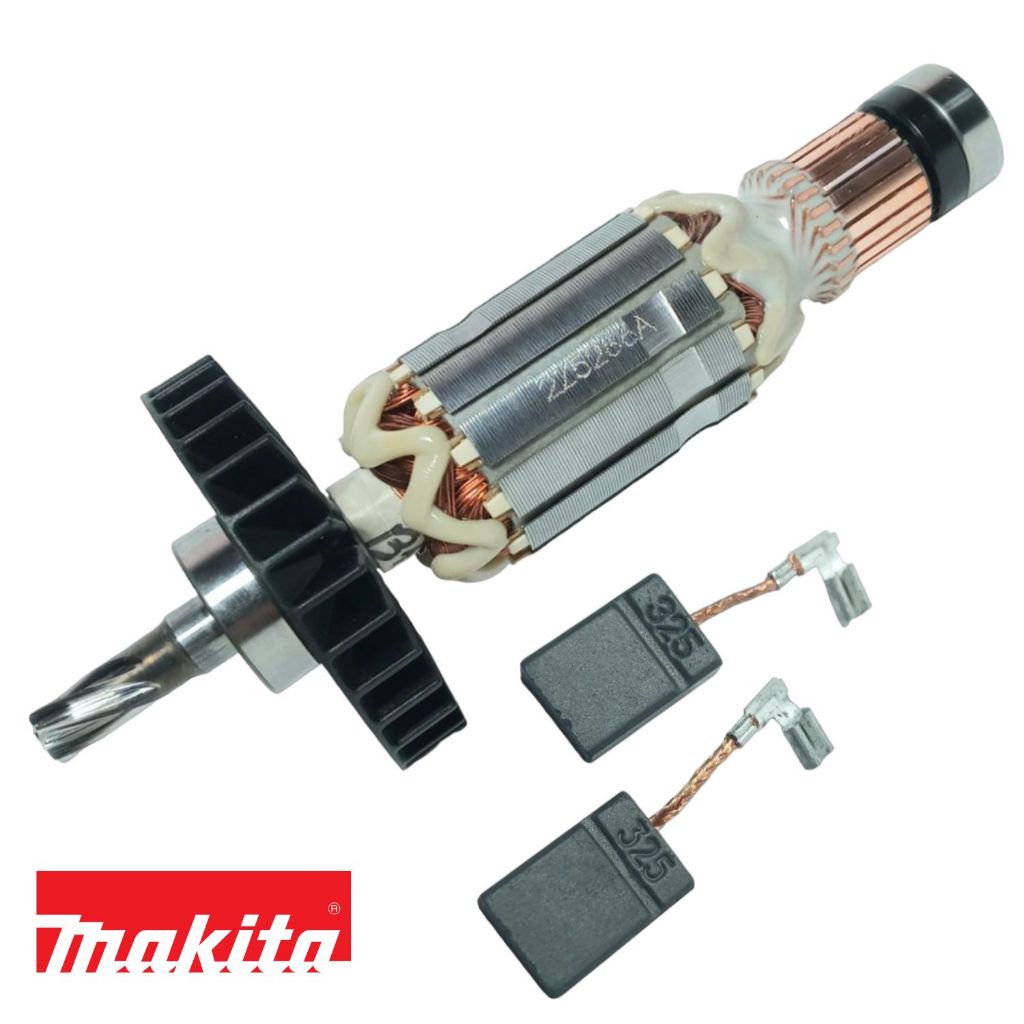 Induzido 127V + Escovas CB-325 P/ Martelete HR2470 - Makita