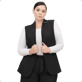 Maxi Colete Feminino Plus Size Piquet 46 ao 60