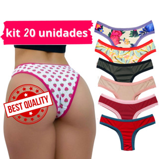 kit 20 calcinha suplex/microfibra calsinha tanga