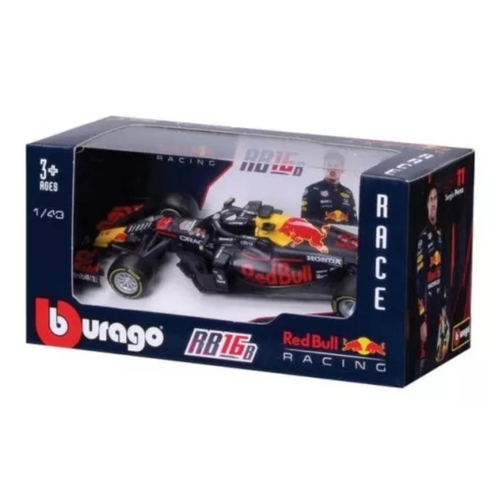 BBURAGO: MINIATURA CARRO DE FÓRMULA 1 - ESCALA 1:43 VÁRIOS MODÊLOS - F1: RED BULL - MERCEDES - FERRARI - ALPINE - OUTROS