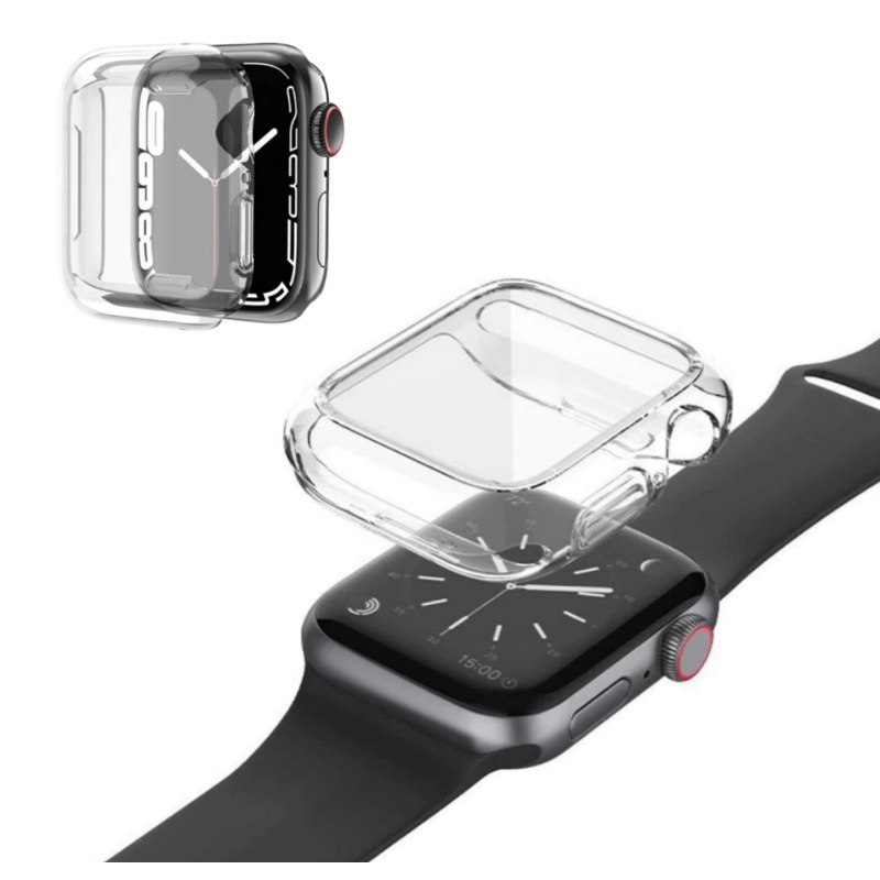 Capa iWatch Anti impacto Capinha Case Transparente TPU Smartwatch 38mm / 40mm / 41mm / 42mm / 44mm / 45mm / 49mm
