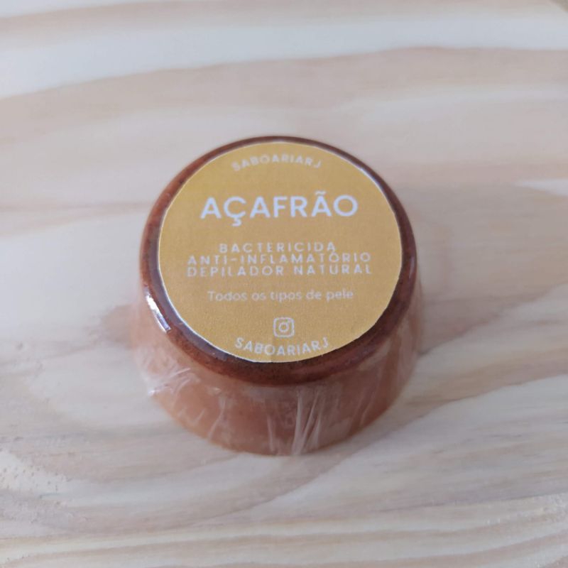 Sabonete Açafrão Depilatório e Anti-inflamatório Artesanal