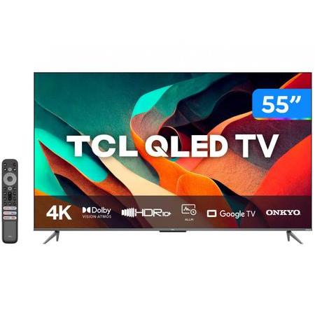 Smart TV 55” 4K UHD QLED TCL 55C635 Wi-Fi