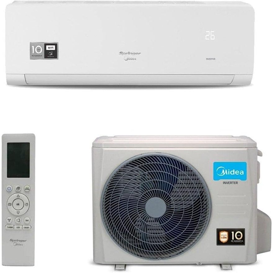 Ar-Condicionado Split HW Inverter Springer Midea Xtreme Save Connect C 9.000 BTUs Só Frio