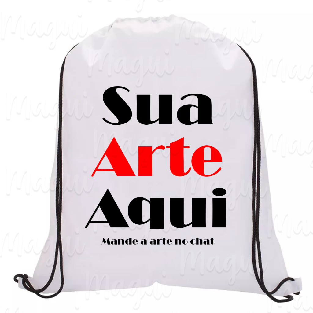 Mochila Bolsa saco Personalizada - para Festas -  academia bolsa de praia, futebol, treinor, passeio Mochila