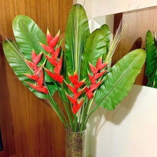 Haste de Bromélia Flores Artificial Floral Folhagem P/ Decoração Casamento, Arranjos, Decorar Festas-FR801397