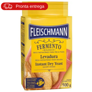 Fermento Biológico Seco Instantâneo Massa Salgada Fleischmann 500g