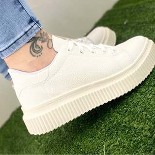 Tênis Branco Feminino sapatênis Sola Alta Original Sapatênis Casual