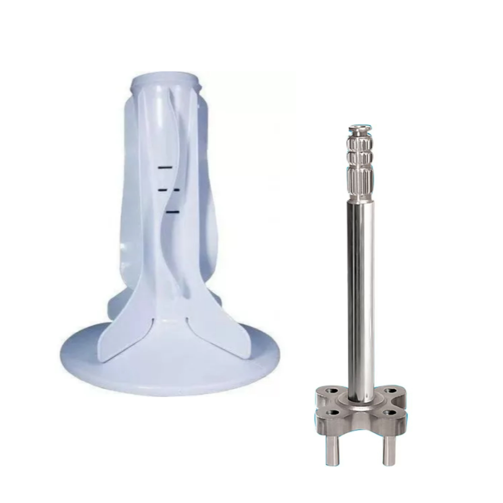 KIT AGITADOR 8 BLADES E EIXO ALTO DO AGITADOR BRASTEMP E CONSUL