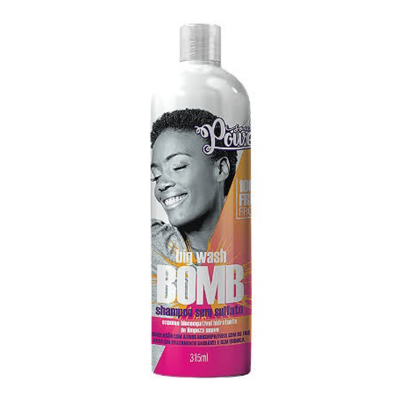 Shampoo Sem Sulfato Bomb Big Wash Soul Power 315ml