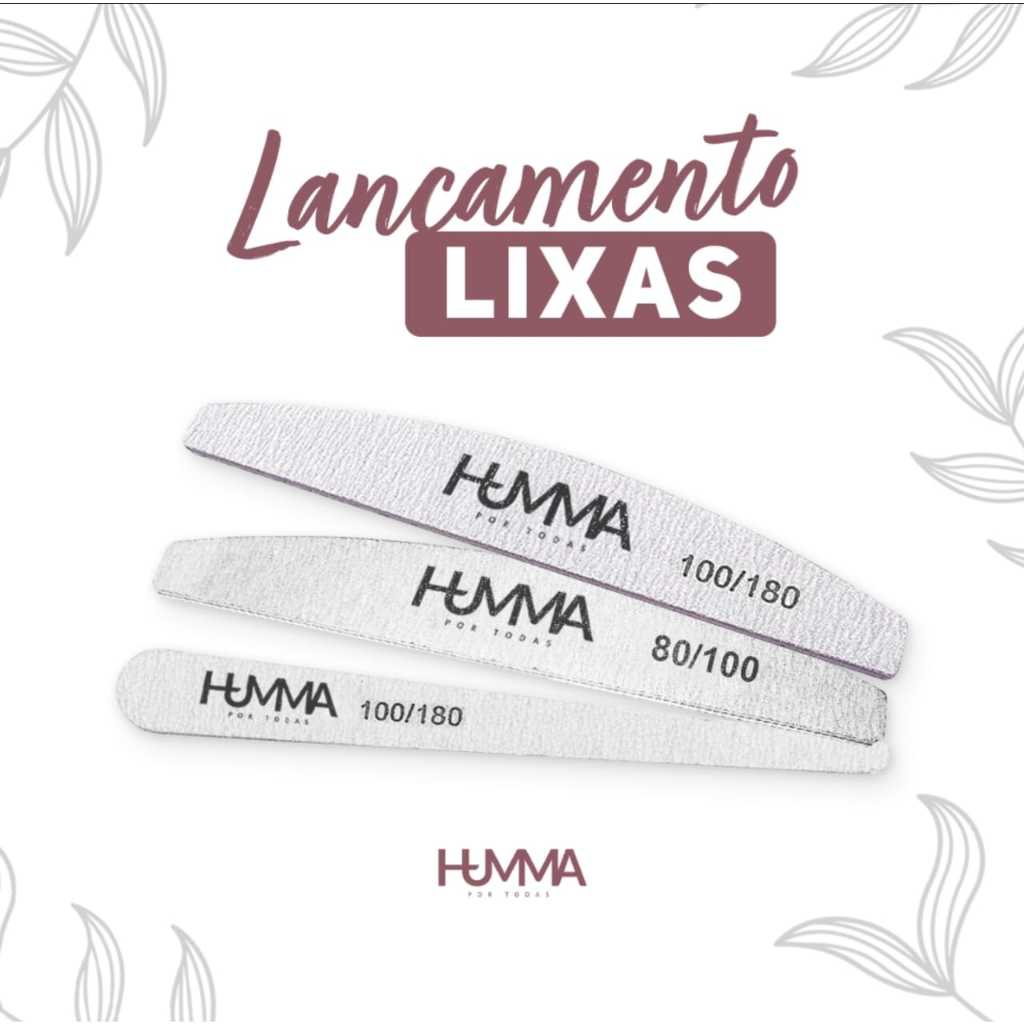 Lixa Gota ou Lixa Boomerang Humma - Escolha a Sua - Pacote c/20 unidades