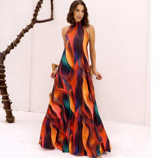 Vestido longo Frente Unica