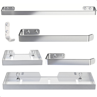 Kit Acessórios Para Banheiro Cromado 6 Peças em Oferta na Shopee