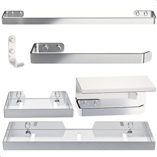 Kit Acessórios Para Banheiro Inox e Cromado 6 Peças MAX