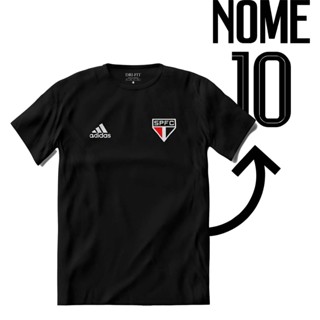 camiseta unissex dryfit tecido respiravel santo paulo futebol Adicione seu nome e numero