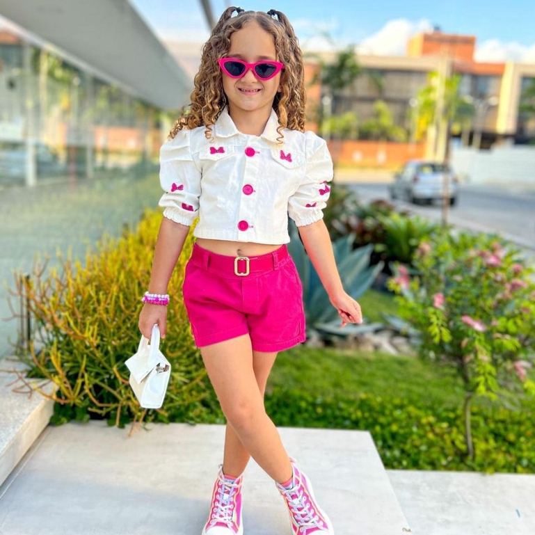 Conjunto infantil menina blogueirinha 3 peças Princesa