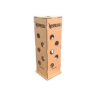 Porta Cápsula Nespresso Café Mdf Cru Suporte para capsulas de mesa,torre para capsula,organizador,presente,decorativo cozinha,casa,cantinho café