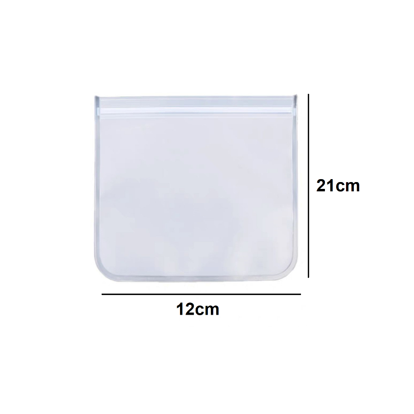 Porta Objetos Transparente Fechamento Em Zip Zap 21X12Cm Estojinho Organizador Estojo Necessaire Silicone