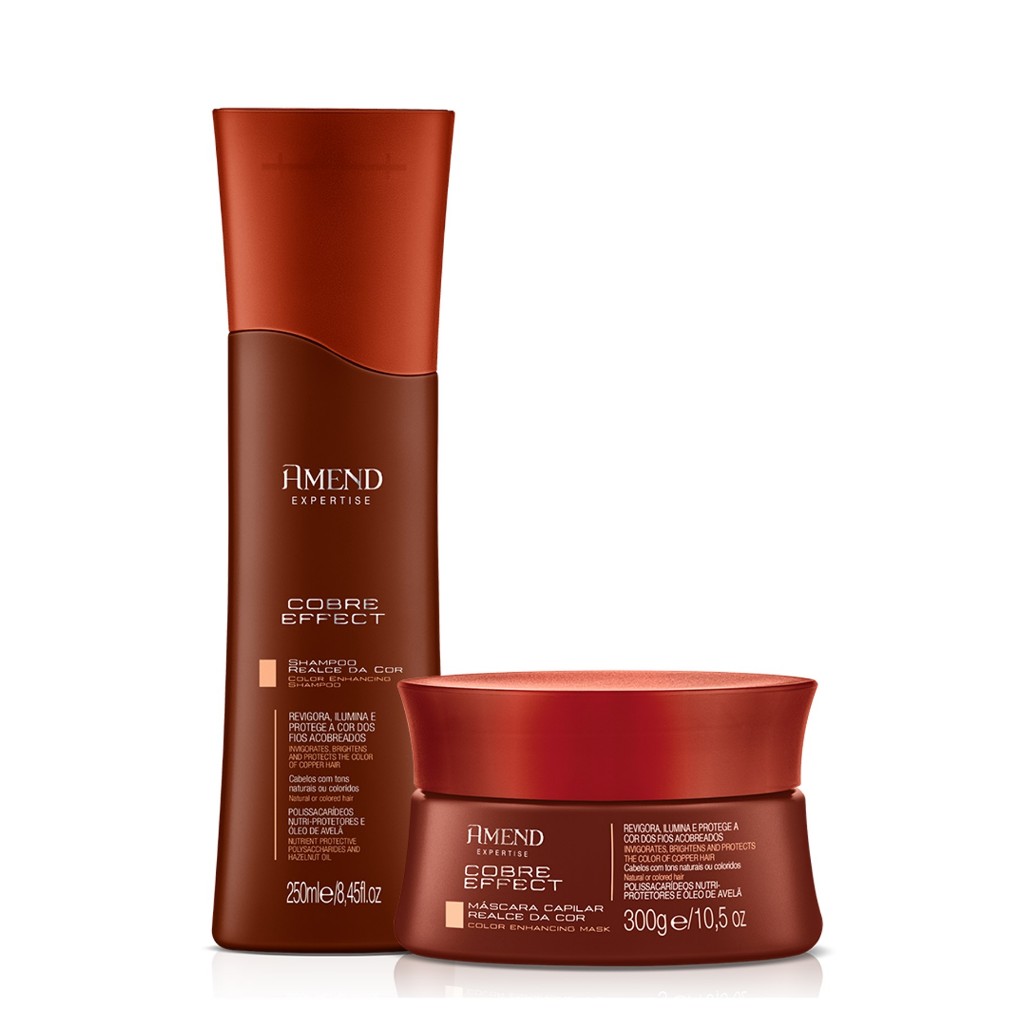 Amend Expertise Kit Cobre Effect Shampoo 250ml + Mascara 300g