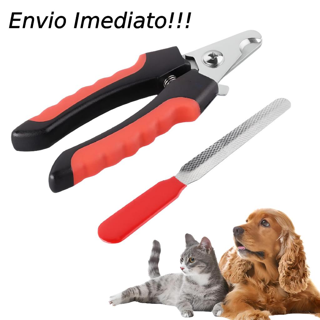 Kit Corte de Unha e Lixa para Cães e Gatos - Cortador de Unha para Cachorro, Cortador de Unha de Cachorro, Pet, Cortador de Unha Pet, Cortador de Unha Gato e Lixa para Cachorro Profissional