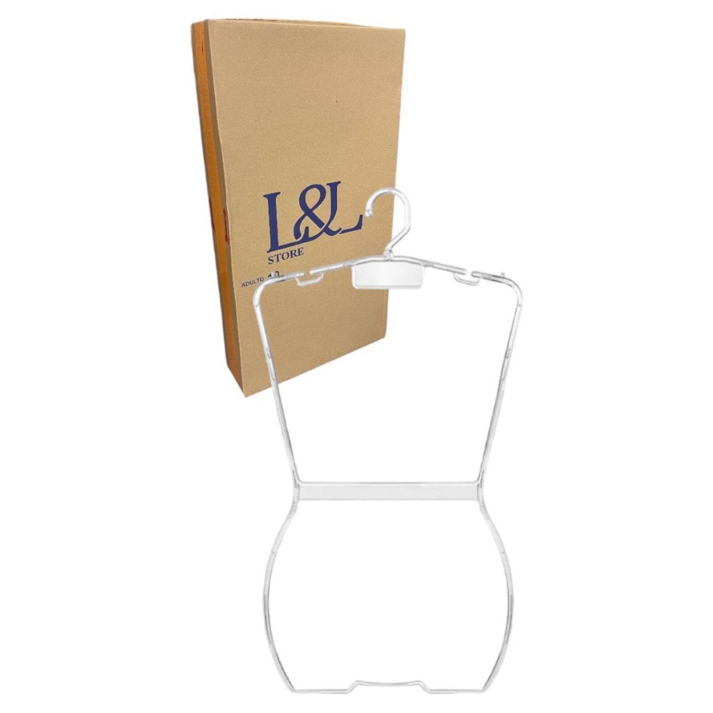 10 Cabide Silhueta Adulto Kit C/10 Peças - Acrílico cristal em Oferta na Shopee