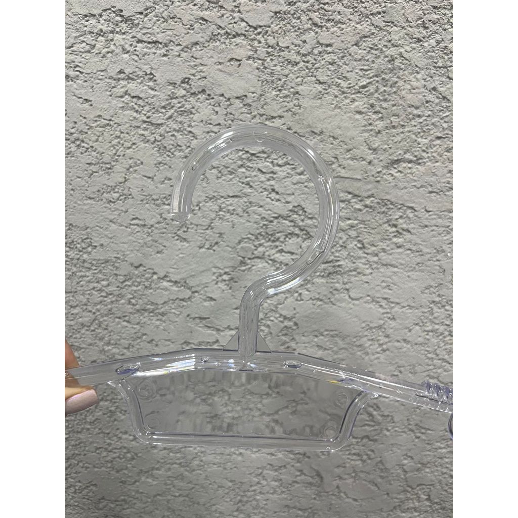 10 Cabide Silhueta Adulto Kit C/10 Peças - Acrílico cristal