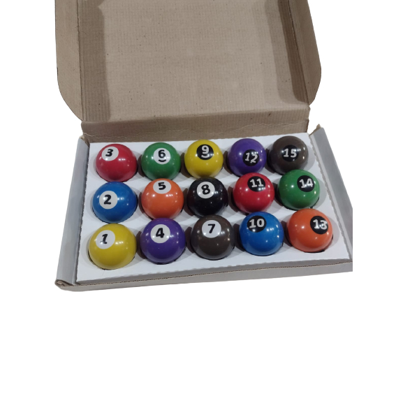 Jogo de Bola Numerada 50mm para Bilhar Sinuca