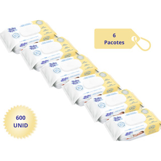Kit 600 Toalhas Umedecidas Baby Byn Rn (6un X 100fls)