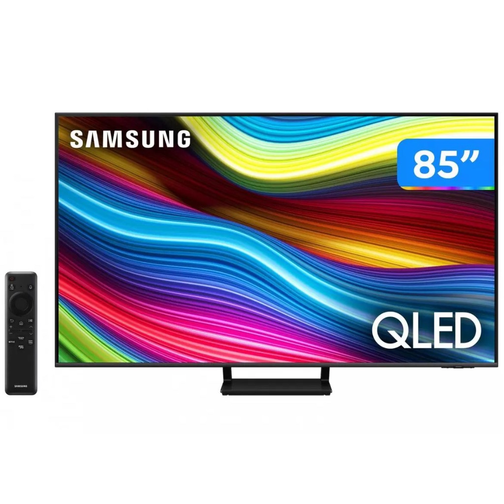 Smart TV 85" UHD 4K QLED Samsung QN85Q70 - 120Hz Wi-Fi Bluetooth 4 HDMI 2 USB