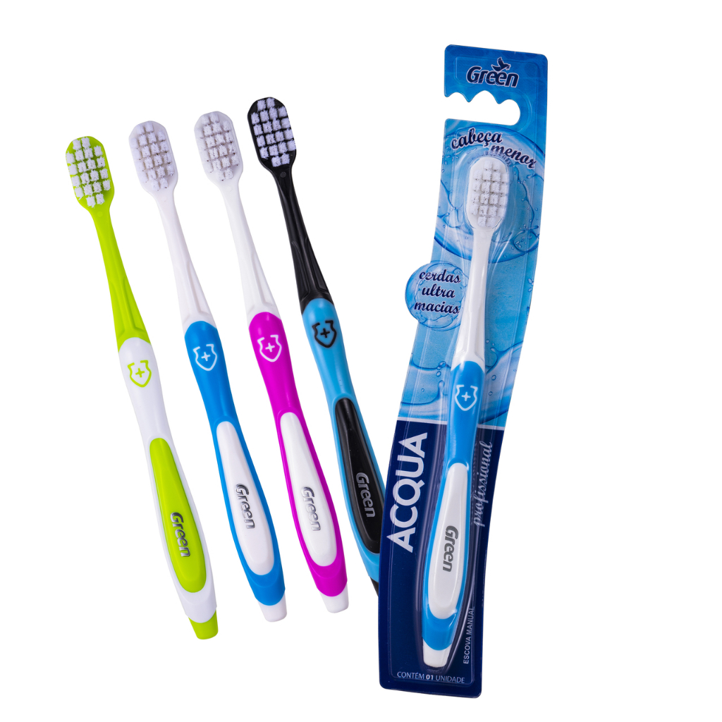 Escova de Dente Adulto Ultra Macia - Green