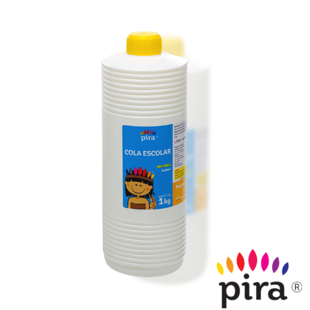 Cola escolar Branca 1kg líquida secagem rápida Lavável não toxica Piratininga slime artesanato escritório em Oferta na Shopee