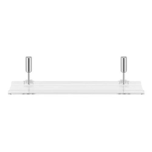 Prateleira Universal Idea Cromada Com Base Acrilica em Oferta na Shopee