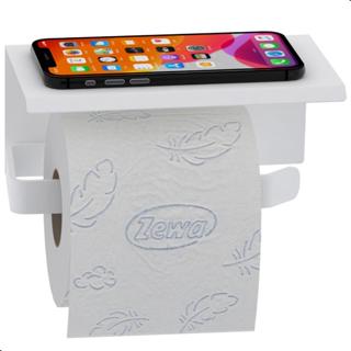 Porta Papel Higiênico Inox De Parede Banheiro Branco MAX em Oferta na Shopee