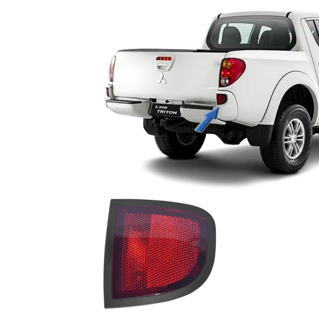 OLHO DE GATO L200 LANTERNA DO PARACHOQUE REFLETORA MITSUBISHI L200 TRITON 2008 ate 2015