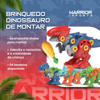 Dinossauros em Ação: Montar, Desmontar e Brincar - Dinossauro Monta E Desmonta Brinquedo Coleção