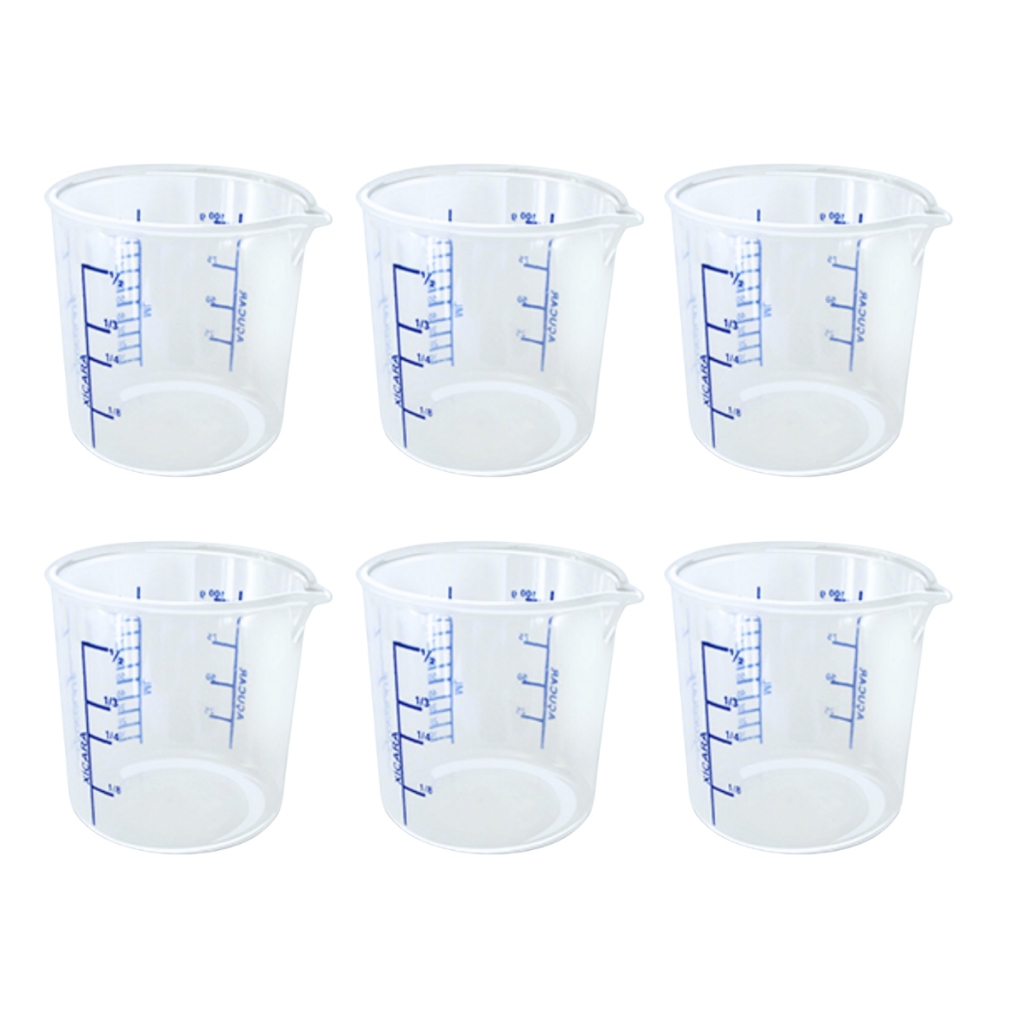6 Copo Graduado 100ml Copo Medida Multiuso Copinho Medidor