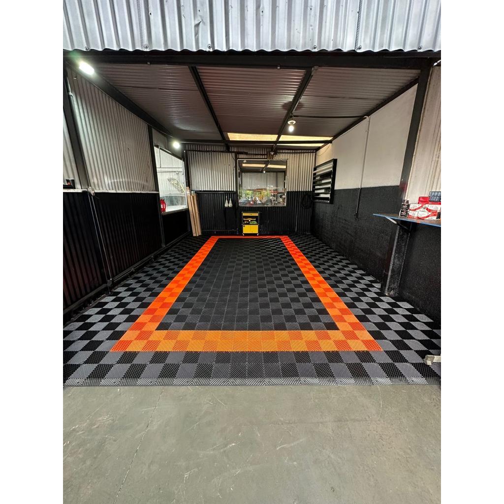 Piso 30x30 ESTRADO modular antiderrapante garagem banheiro vestiário tapete