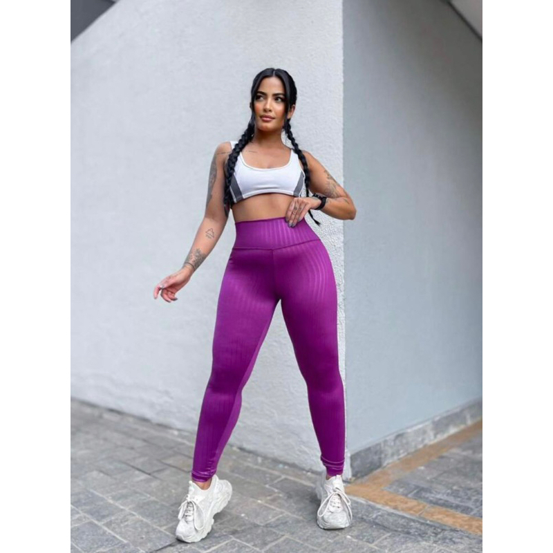 Calça Legging 3d  fitness levanta bumbum modeladora  poliamida ideal para Academia pilates e ginastica