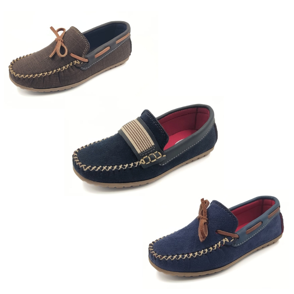 Kit 3 Pares Mocassim Masculino Infantil Filho Sapatênis Menino Casual Kids Combo 25 ao 36