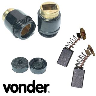 Escovas + Suporte Com Tampa P/ Serra Mármore Ms-115 Vonder em Oferta na Shopee