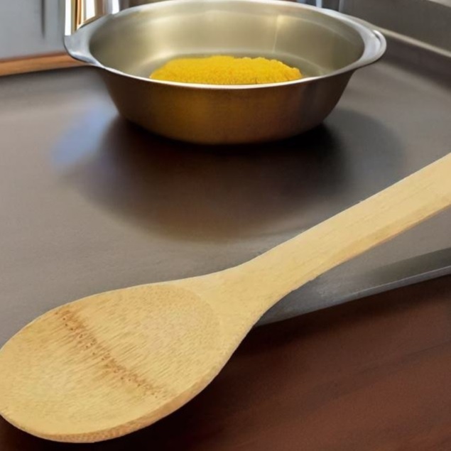 Colher de Bambu 6x30Cm Para Cozinha Prático E Fácil Top Útil Para Arroz Super Resistente Utensilio De Cozinhas em Oferta na Shopee