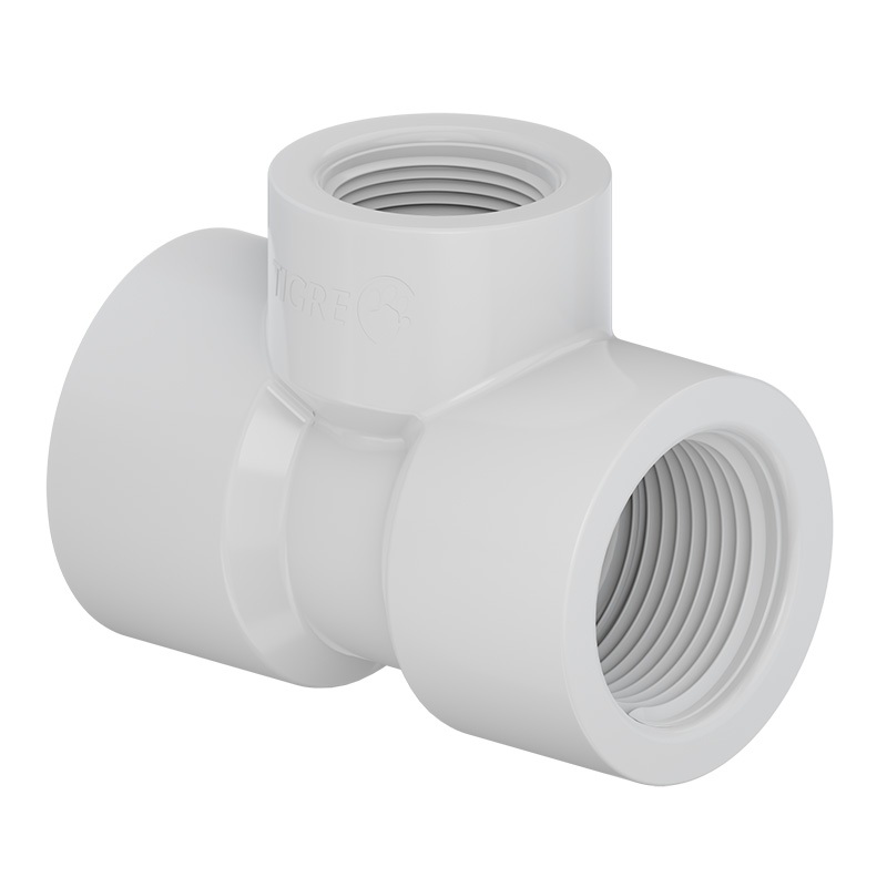 Te Redução PVC 90° Roscável 3/4" X 1/2" Tigre em Oferta na Shopee