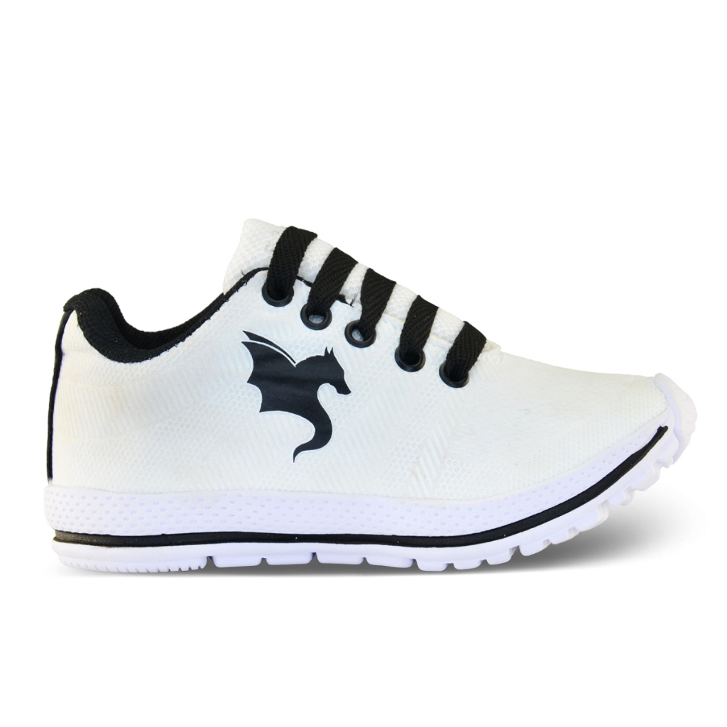 Tênis Casual Infantil Meninos Esportivo Branco Preto Infinitty SL — imagem 2 de 2